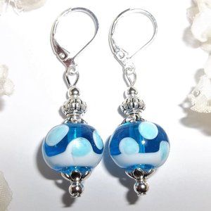 Blue Earring, Earrings, Blue Jewelry, Blue Dangle Earring, Earring, Earring 7667